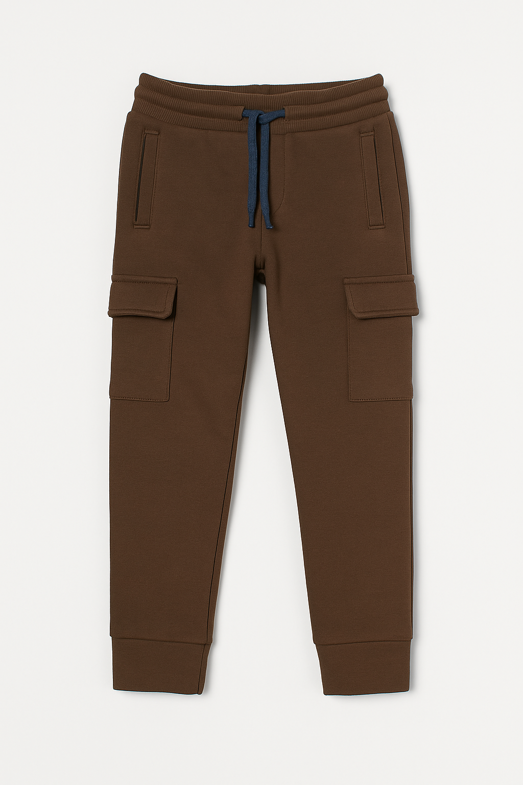 Boys’ Brown Cargo Jogger Pants :MANGO