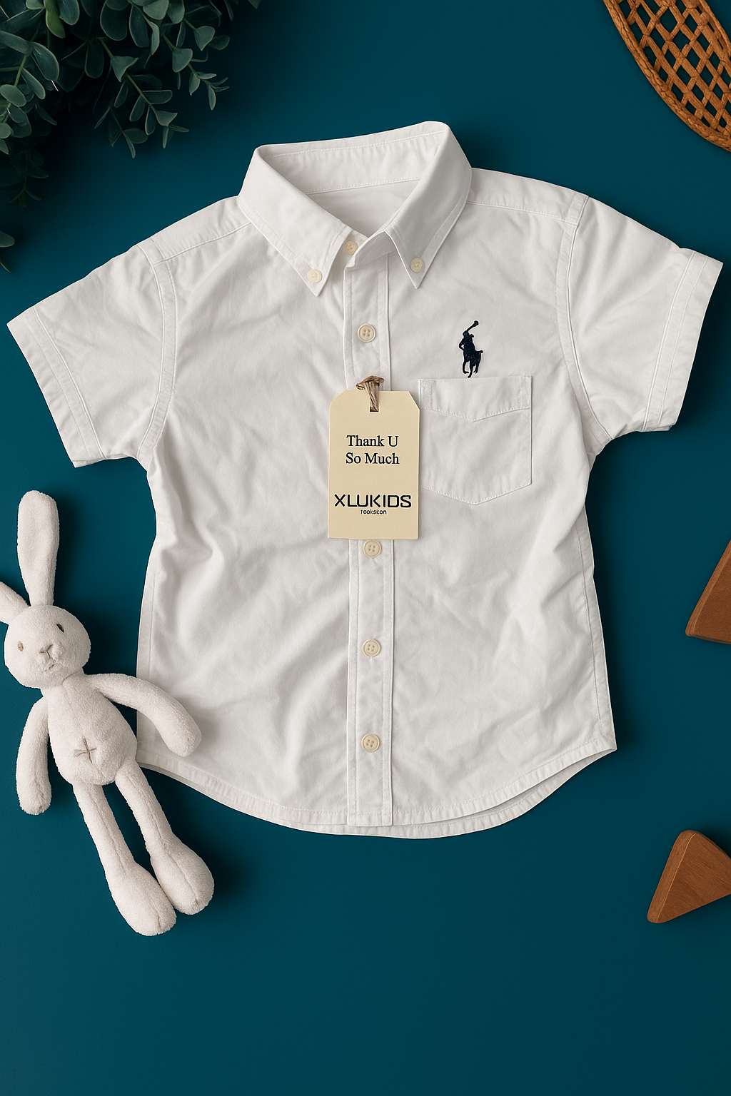 White casual cotton shirt
