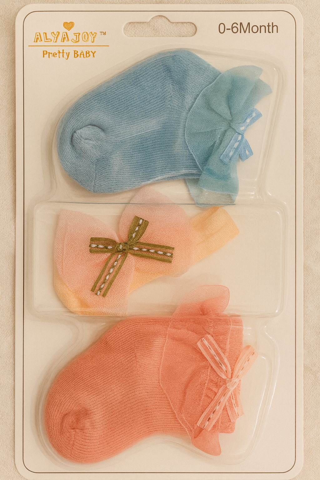 Elegant Bow Baby Socks Set