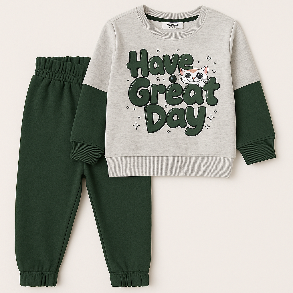Cheerful Kitty Tracksuit: Mango