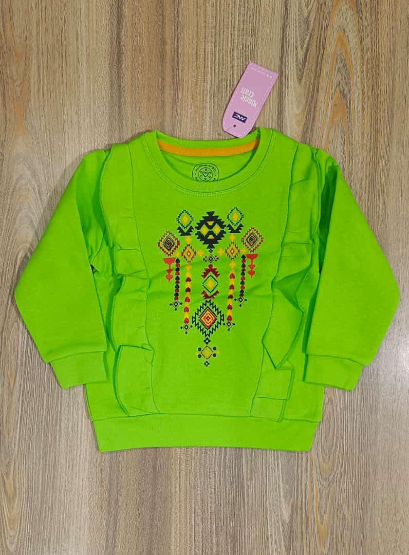Mini Craft-Parrot Green Fleece Shirt