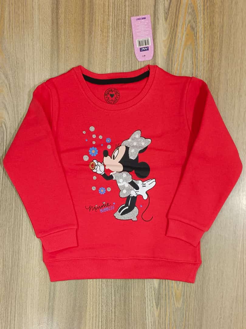 Red Minnie Mouse sweatshirt