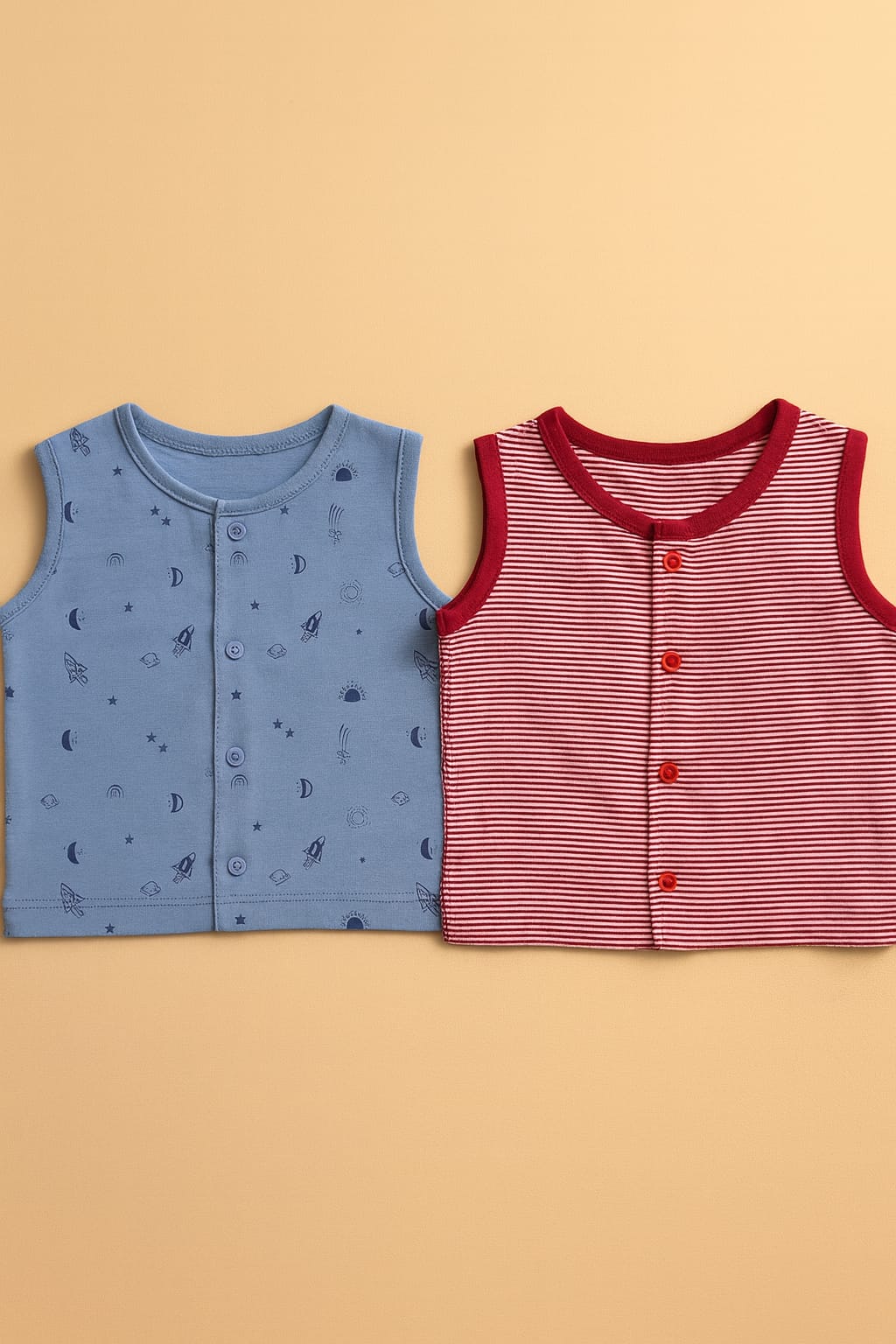Little Explorer Sleeveless Vest Duo