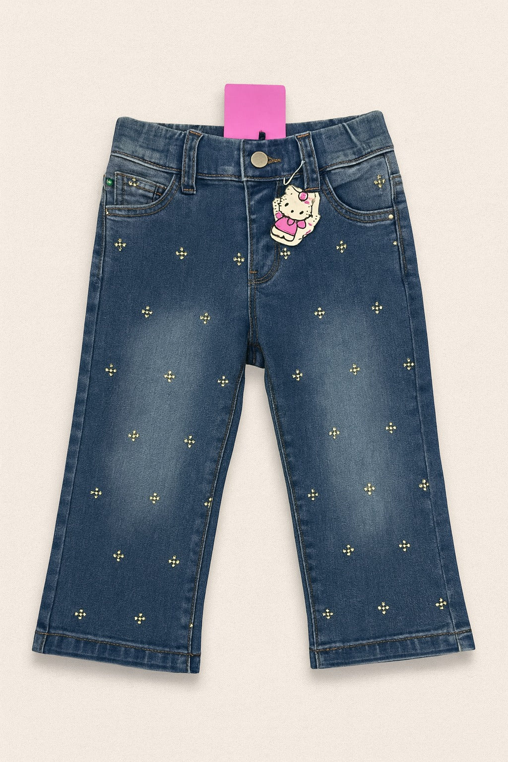 Girls’ Embellished Denim Jeans – Stylish Comfort with a Sparkle Twist