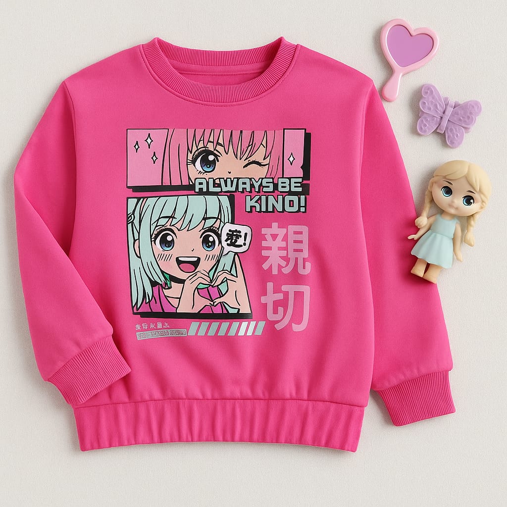 Pink Sweatshirt ( Always be kind)