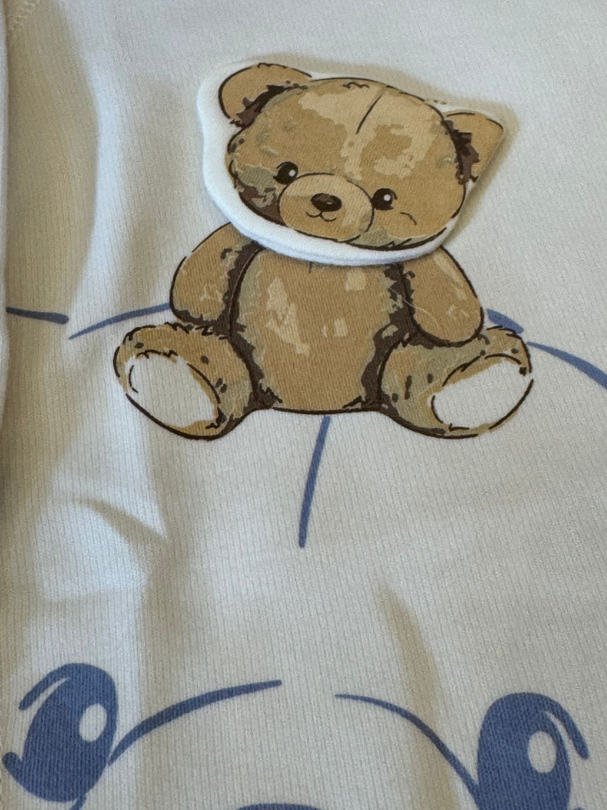 Baby Teddy Bear 2-Piece Outfit: Ice Blue