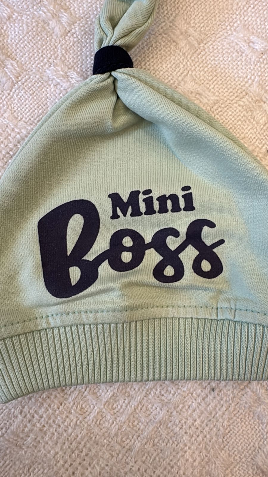 Mini Boss 3-Piece Baby Outfit – Pistachio Green